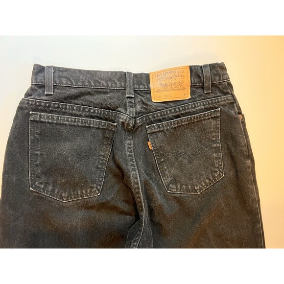 Levis 950 Relaxed Fit Tapered Leg Orange‎ Tab Black Jeans 90’s USA VTG 14 Reg M - Picture 12 of 14